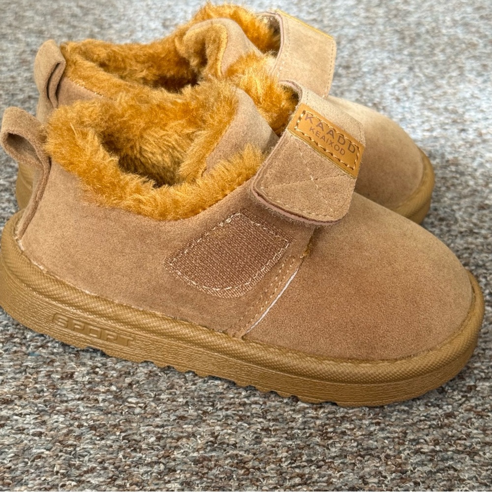 Toddler Girls Snow Boots Non-Slip Rubber Fleece Lined Low-Top with Closure Sz 6 - Picture 8 of 15